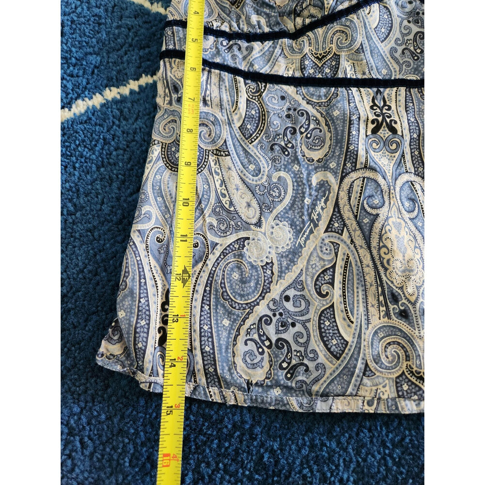 Y2k Tommy Hilfiger Suede Paisley Tank Top LG - Picture 9 of 9